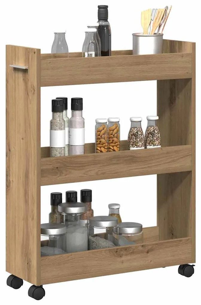 vidaXL Ντουλαπιού artisan δρυς 60 x 22 x 79 εκ Επεξεργασμένο ξύλο