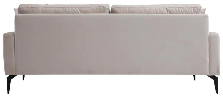 ΚΑΝΑΠΕΣ 2ΘΕΣΙΟΣ FORTUNE PAKOWORLD ΒΕΛΟΥΔΟ ΜΠΕΖ-ΜΑΥΡΟ 175X90X88ΕΚ