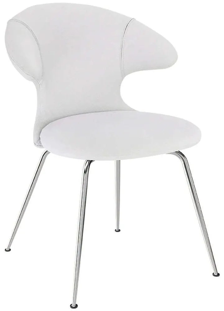 Καρέκλα Τραπεζαρίας Time Flies Horizons S 590-03C5901-2 57x59x83cm Light Grey-Chrome Umage Steel,Polyester