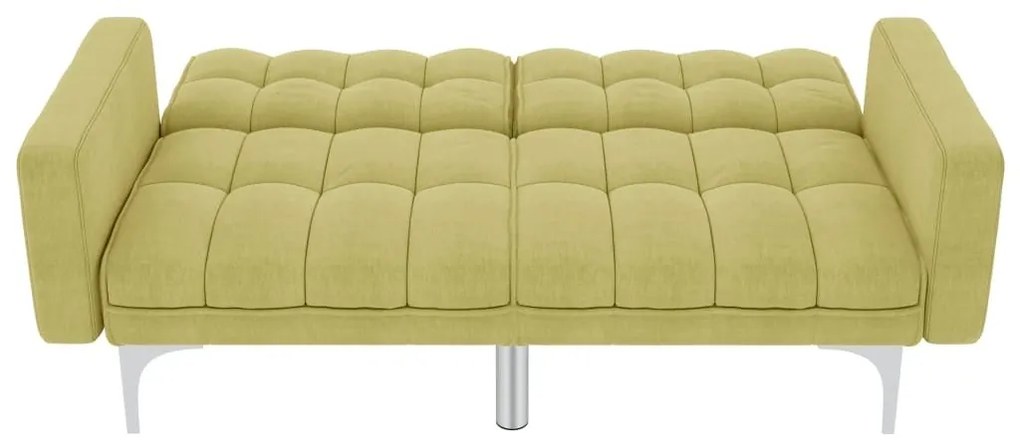 247217 Καναπές - Κρεβάτι Πράσινος Υφασμάτινος - Πράσινο