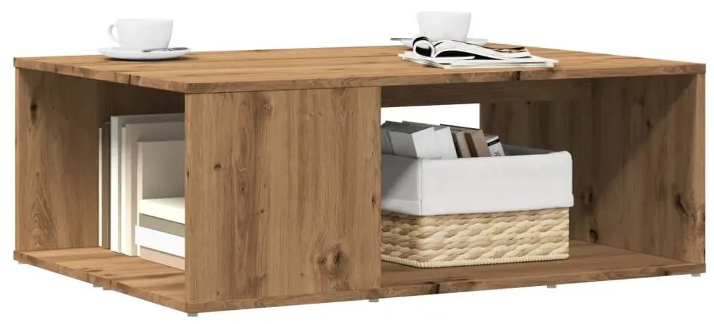 Τραπεζάκι σαλονιού Artisan Oak 90x67x33 cm Κατασκευασμένο ξύλο 856553