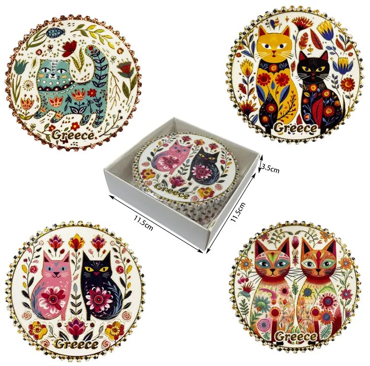 Σετ σουβέρ Greece 4τμχ - Coaster set 4pcs