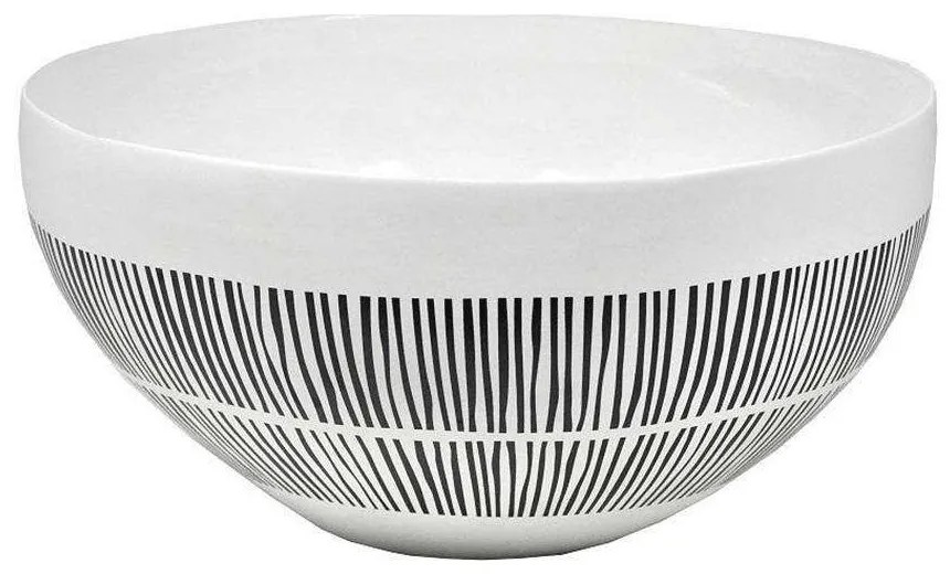 Διακοσμητικό Μπωλ NFU403 25,5x26,5x14,8cm Black-White Espiel Porcelain