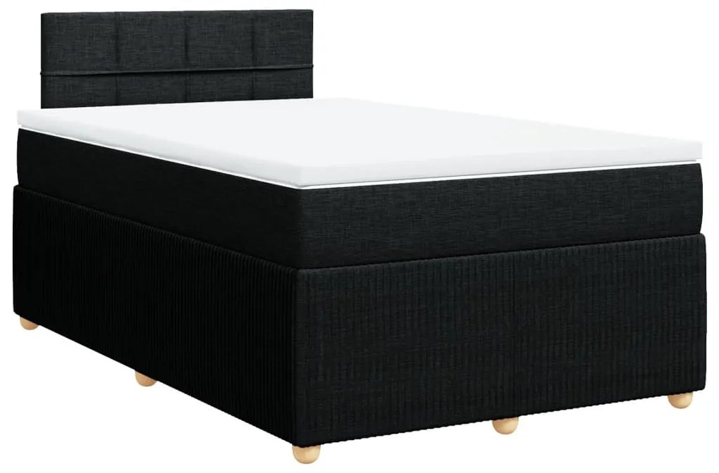 ΚΡΕΒΑΤΙ BOXSPRING ΜΕ ΣΤΡΩΜΑ ΜΑΥΡΟ 120X200 ΕΚ. ΥΦΑΣΜΑΤΙΝΟ 3287425