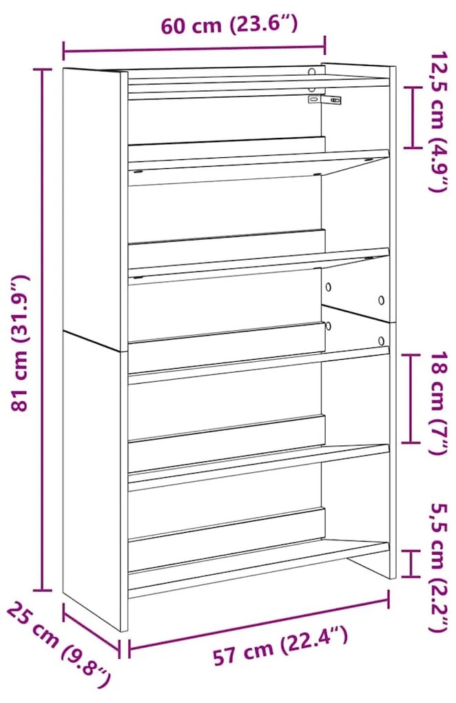 ΡΑΦΙ ΠΑΠΟΥΤΣΙΩΝ  ΠΑΛΙΟ ΞΥΛΟ 60X25X100 CM ΚΑΤΑΣΚΕΥΑΣΜΕΝΟ ΞΥΛΟ 859876