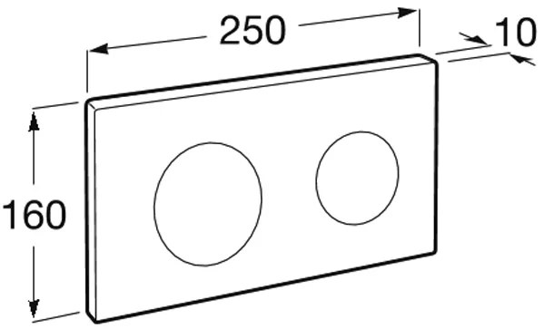 Πλακέτα χειρισμού Roca PL10-Chrome