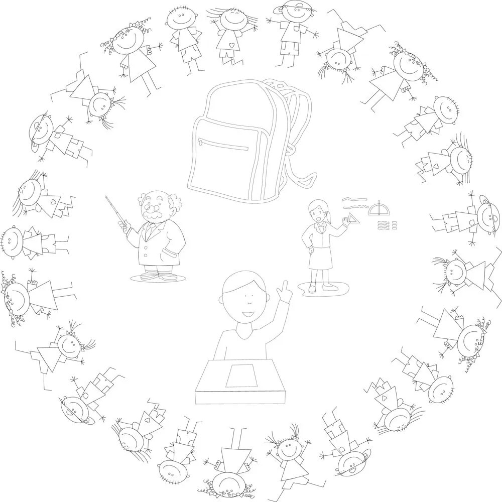 Intra απο ξύλο plywood 3mm-4mm πάχος - Διακόσμηση τοίχου σχολείου Δίασταση 30x30 cm Intraeaxys-r1z265w1