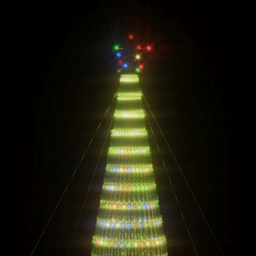 vidaXL Φωτιστικό Χριστουγεννιάτικο Δέντρο 1544 LED Πολύχρωμο 500 εκ.