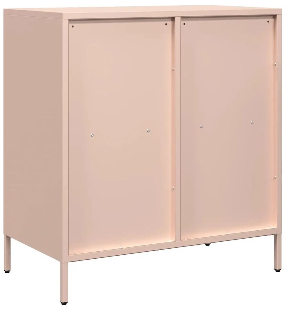vidaXL Ντουλάπι Ροζ 68x39x73,5 εκ. από Χάλυβα Ψυχρής Έλασης