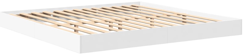 vidaXL Κρεβάτι Βιβλιοθήκης Λευκό 180x200 εκ Επεξεργασμένο Ξύλο