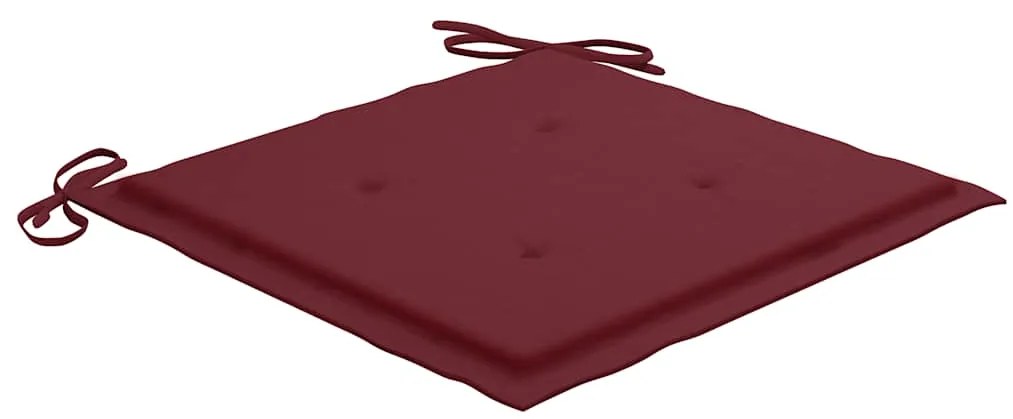 vidaXL Καρέκλες Κήπου 2 τεμ. από Μασίφ Ξύλο Teak με Μαξιλάρια