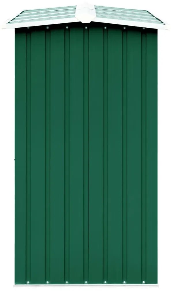 Υπόστεγο Αποθήκευσης Ξύλων Κήπου Πράσινο 330x92x153 εκ. Ατσάλι