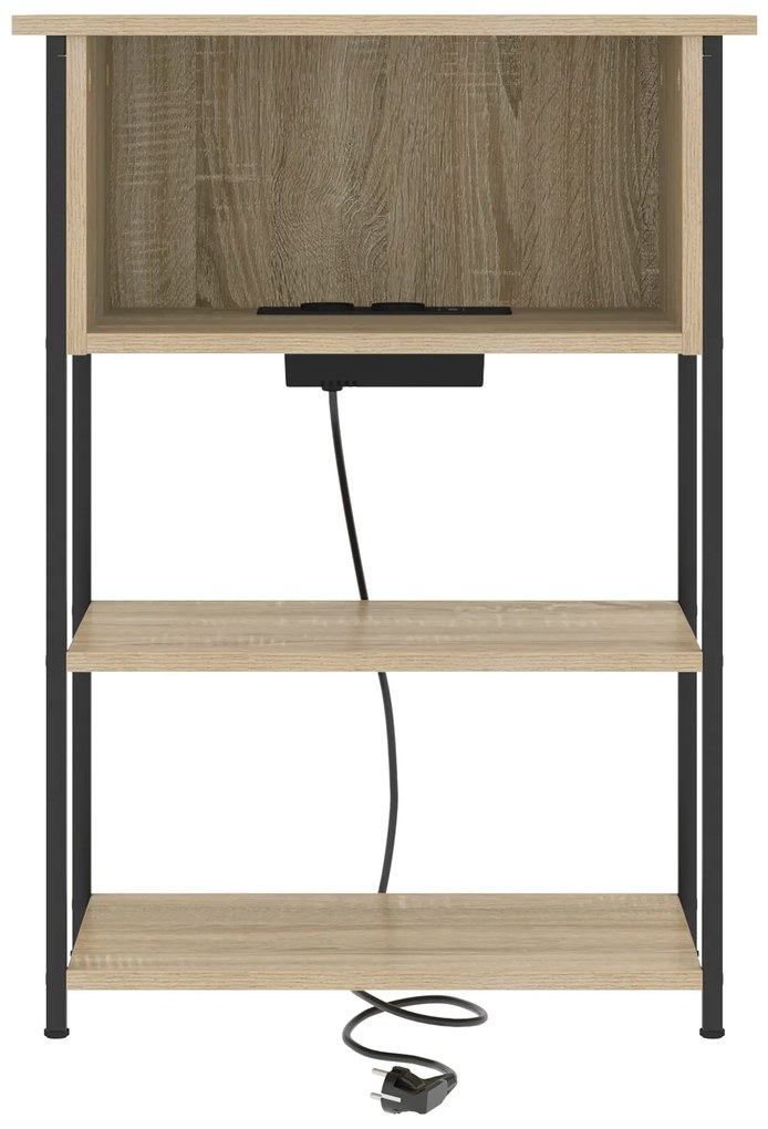 vidaXL Κομοδίνο Sonoma Δρυς 55 x 31 x 76 εκ Επεξεργασμένο ξύλο