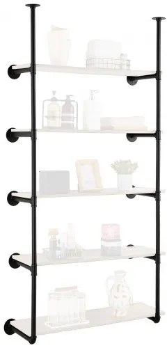 VEVOR Industrial Pipe Shelf 5 Tier 2PCS 9.84in W Wall-Mount Planks NOT Included