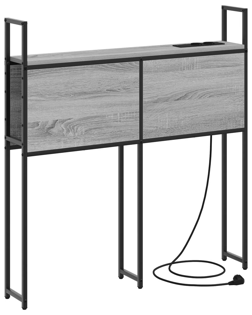 vidaXL Κεφαλάρι Αποθήκης Γκρι sonoma 90 cm Επεξεργασμένο ξύλο