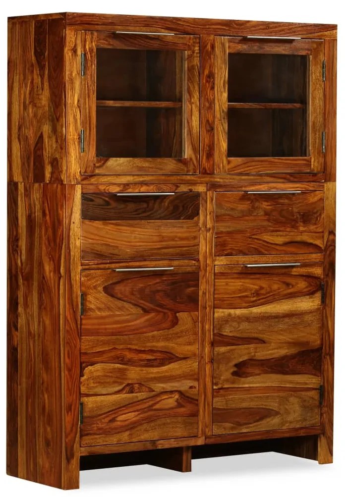 vidaXL Μπουφές Ψηλός 100 x 35 x 140 εκ. από Μασίφ Ξύλο Sheesham