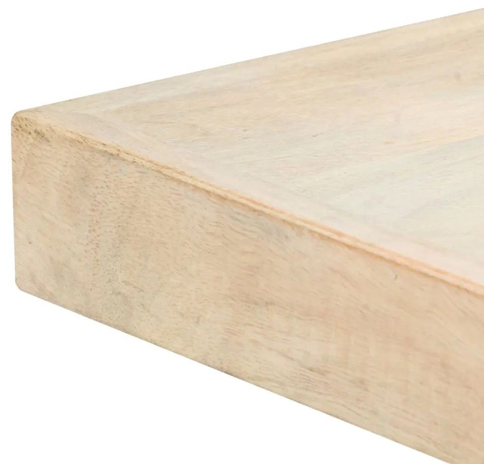 vidaXL Τραπεζαρία Λευκή 120 x 60 x 75 εκ. από Μασίφ Ξύλο Μάνγκο