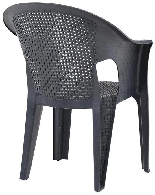 Καρέκλα Melina Fylliana Ανθρακί 62x43x86 εκ. 62x43x86 εκ.