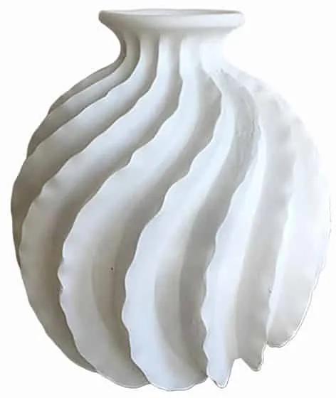 Βάζο Κεραμικό Λευκό Art Et Lumiere Φ28,5x29εκ. 15050