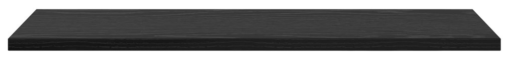 vidaXL Μαύρο Βιβλιοθήκη - Σετ 4 κομματιών, 60x20x1.5 εκ., Φτιαγμένο από Μηχανική Ξυλεία