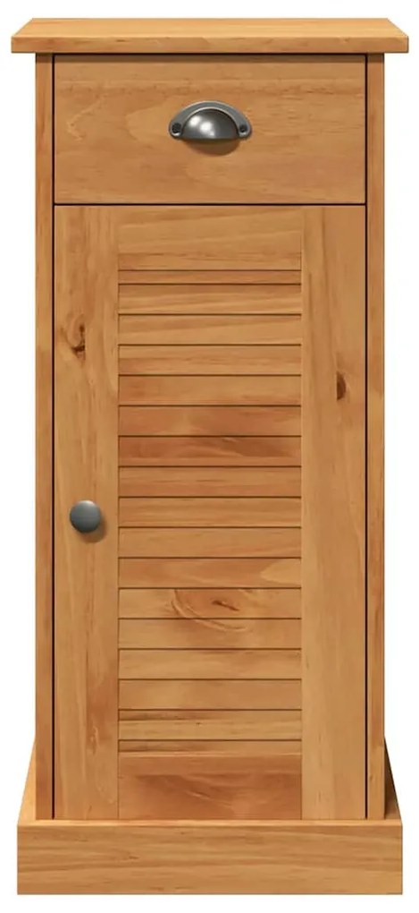 vidaXL Ντουλάπα Μπάνιου καφέ μελί 37.5 x 34 x 80 εκ Μασίφ ξύλο πεύκου