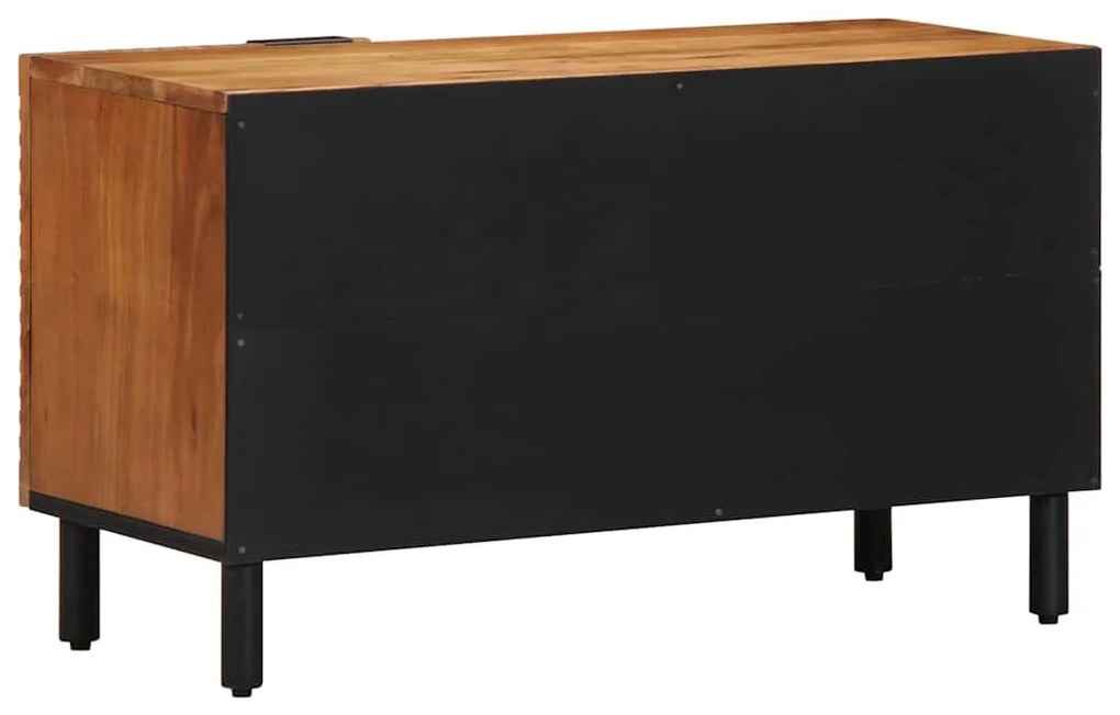 vidaXL Ντουλάπα Τηλεόρασης Καφέ 80 x 31.5 x 46 cm Μασίφ ξύλο ακακίας