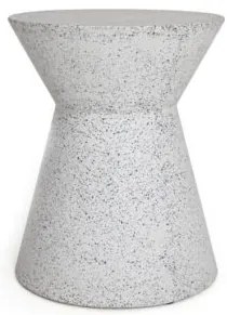 Σκαμπό Biella Terazzo Grey Black (35x35x44) Soulworks 0800001