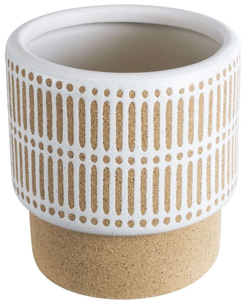 Κασπώ Amaretto 20543 Φ11x11cm Beige-White GloboStar Κεραμικό