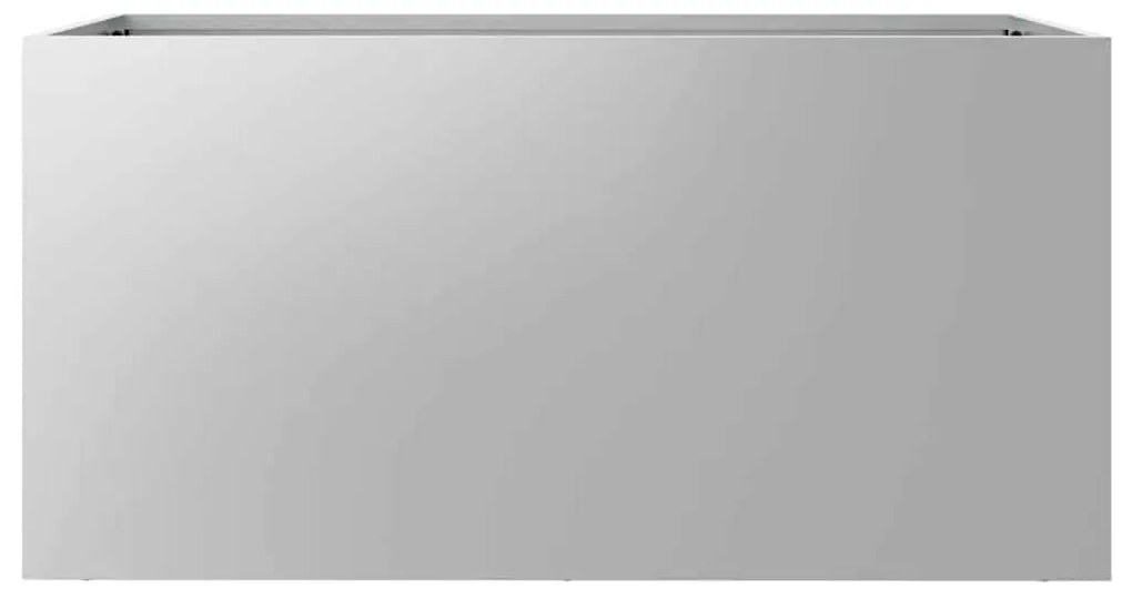 vidaXL Ζαρντινιέρα Ασημί 62x30x29 εκ. από Γαλβανισμένο Χάλυβα