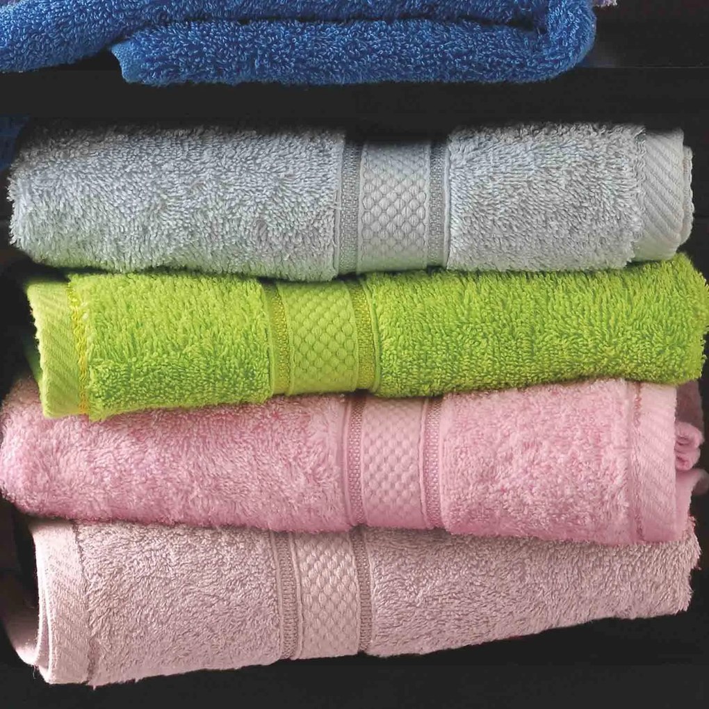 Πετσέτα Basic Pink Ρυθμός Προσώπου 50x100cm 100% Cotton Foam