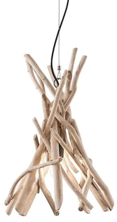 Φωτιστικό Οροφής Driftwood 129600 35x65/130cm 1xE27 60W Natural Ideal Lux