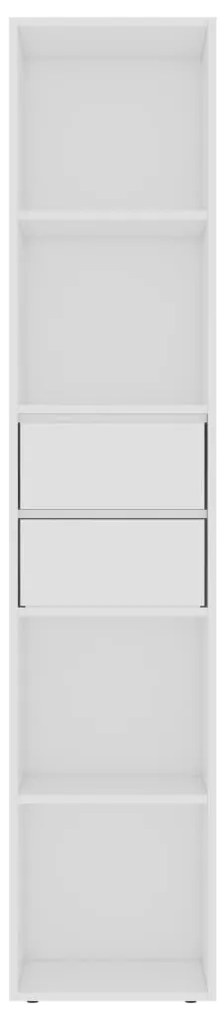 vidaXL Βιβλιοθήκη Λευκή 36 x 30 x 171 εκ. από Επεξ. Ξύλο