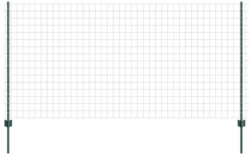vidaXL Σετ Φράκτη κήπου Πράσινο 25 x 1.2 m Πολυαιθυλένιο & Ατσάλι