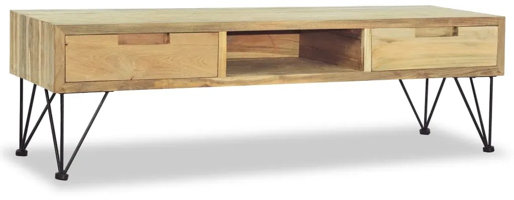 ΈΠΙΠΛΟ ΤΗΛΕΟΡΑΣΗΣ 120 X 35 X 35 ΕΚ. ΑΠΟ ΜΑΣΙΦ ΞΥΛΟ TEAK 244575