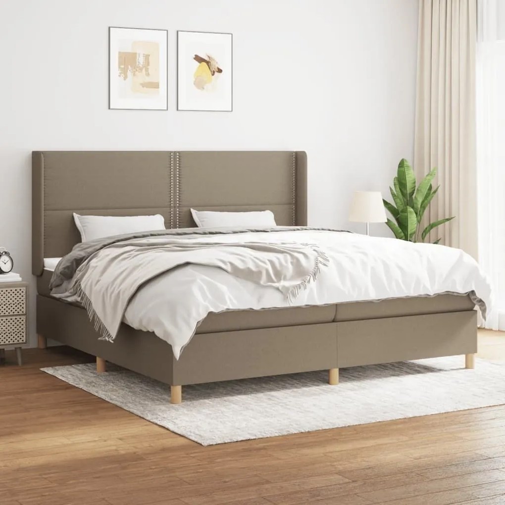 ΚΡΕΒΑΤΙ BOXSPRING ΜΕ ΣΤΡΩΜΑ TAUPE 200X200 ΕΚ. ΥΦΑΣΜΑΤΙΝΟ 3131941