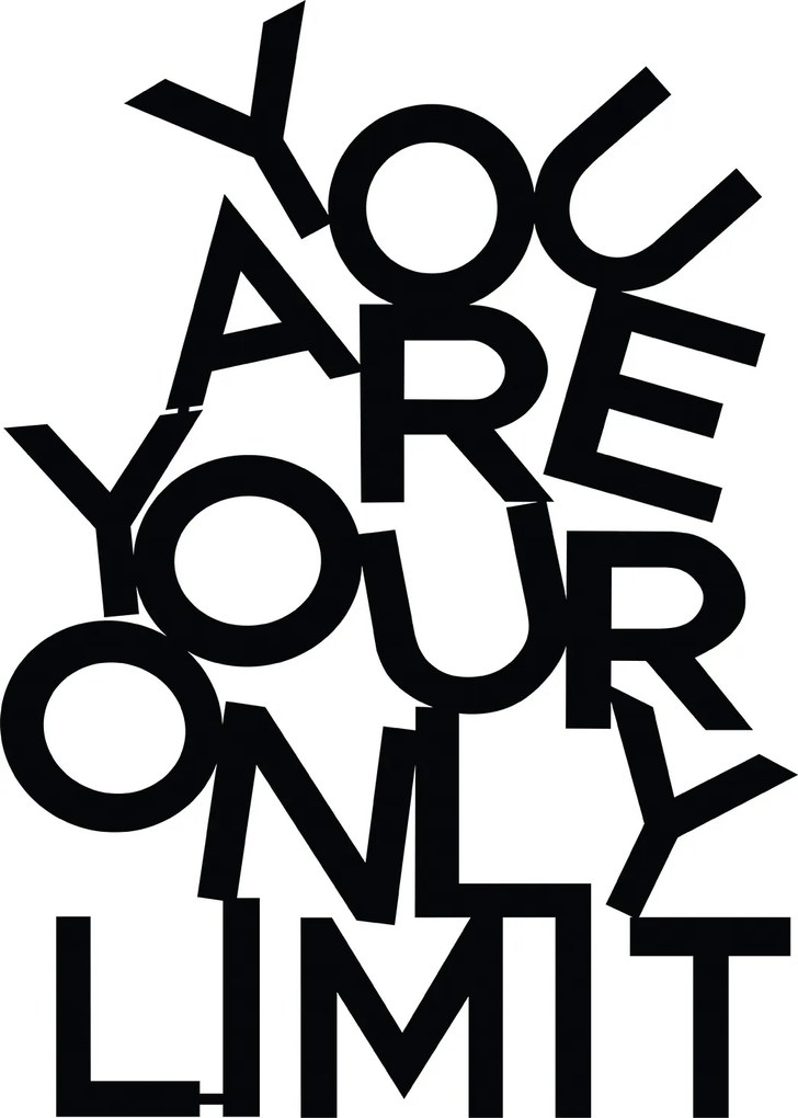 Decorative Metal Wall Accessory Limit Black