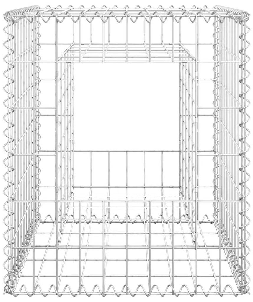 vidaXL Συρματοκιβώτια Στύλοι 2 τεμ. 50 x 50 x 60 εκ. Σιδερένιοι