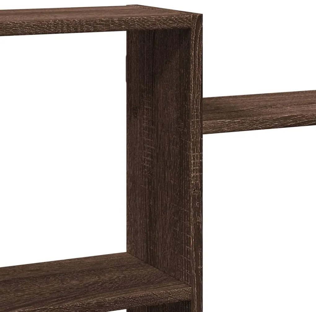 vidaXL Ραφιέρα Τοίχου Καφέ Δρυς 159x18x65 εκ. από Επεξεργασμένο Ξύλο