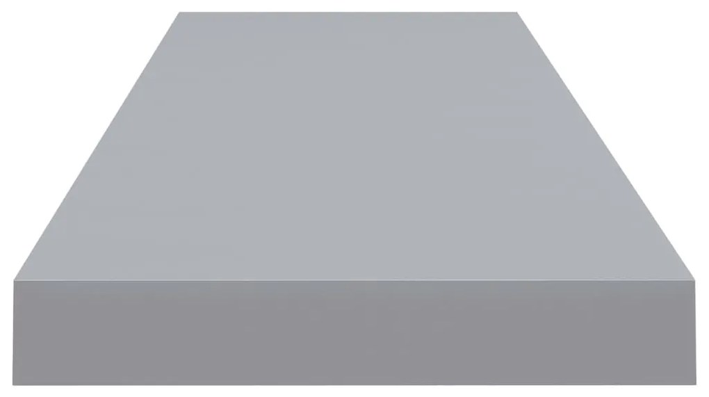 Ράφια Τοίχου 4 τεμ. Γκρι 90x23,5x3,8 εκ. MDF 323861