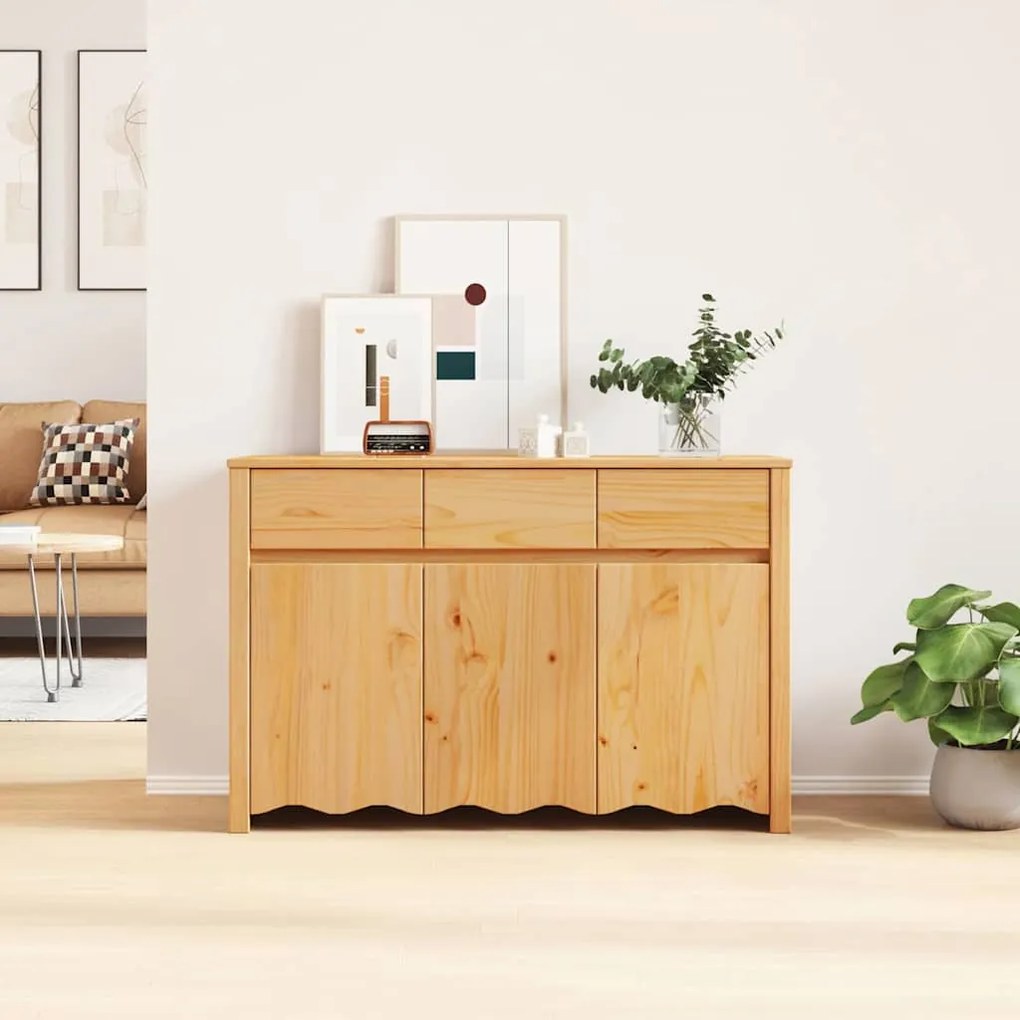 vidaXL Καφέ 114 x 43 x 75.5 εκ Μασίφ ξύλο πεύκου