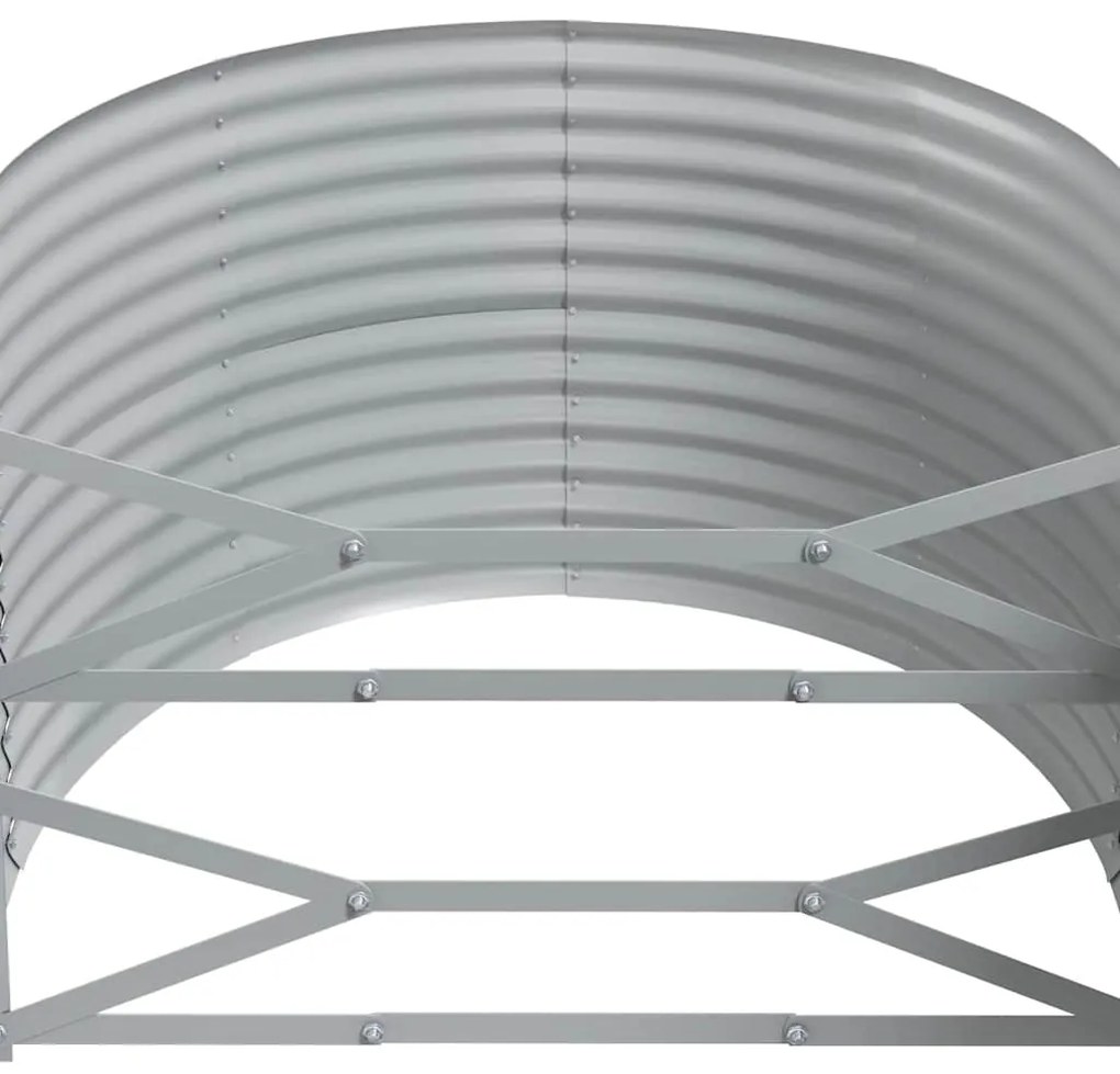 vidaXL Ζαρντινιέρα Ανθρακί 322x40x68 εκ Γαλβανισμένος χάλυβας