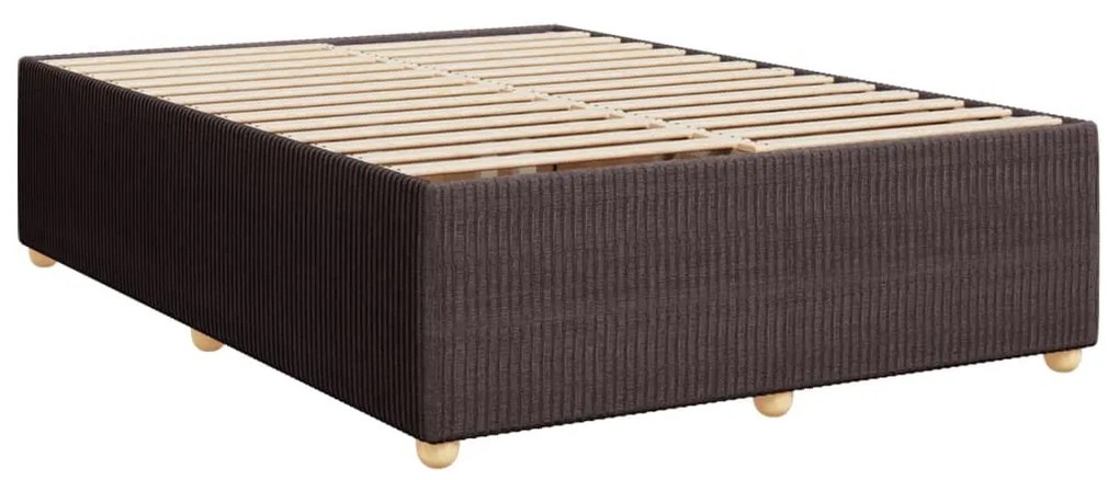 ΚΡΕΒΑΤΙ BOXSPRING ΜΕ ΣΤΡΩΜΑ ΣΚΟΥΡΟ ΚΑΦΕ 160X200 ΕΚ ΥΦΑΣΜΑΤΙΝΟ 3292124