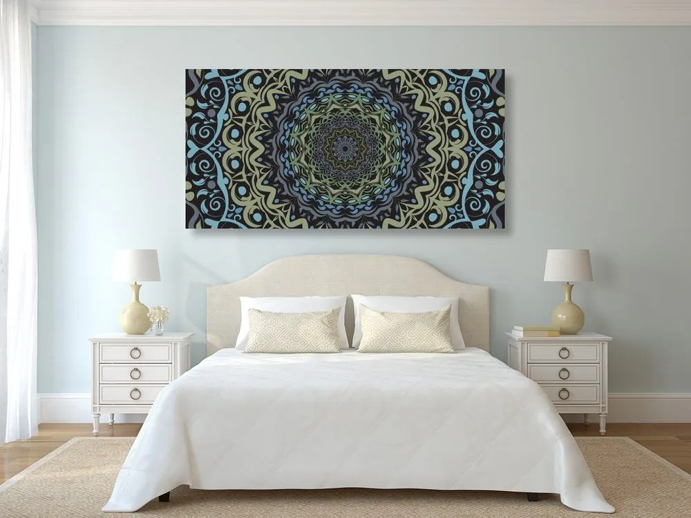 Εικόνα αφηρημένη Mandala σε στυλ vintage - 120x60