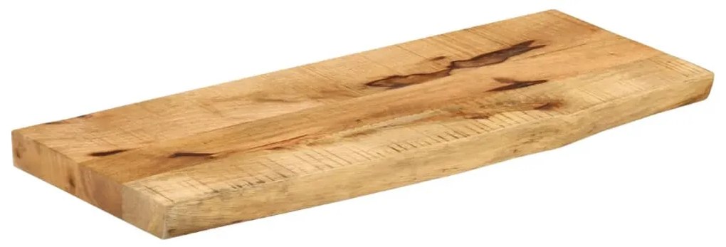 vidaXL Επιφάνεια Τραπεζιού 80x20x2,5 εκ. Live Edge Μασίφ Ξύλο Μάνγκο