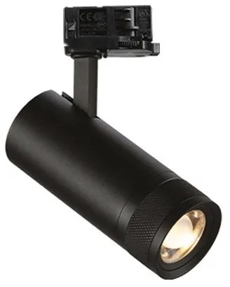 Σποτ Φωτιστικό Ράγας On-Off LED 15W IP20 4000K Eos Ideal Lux-322087-Μαύρο 322087
