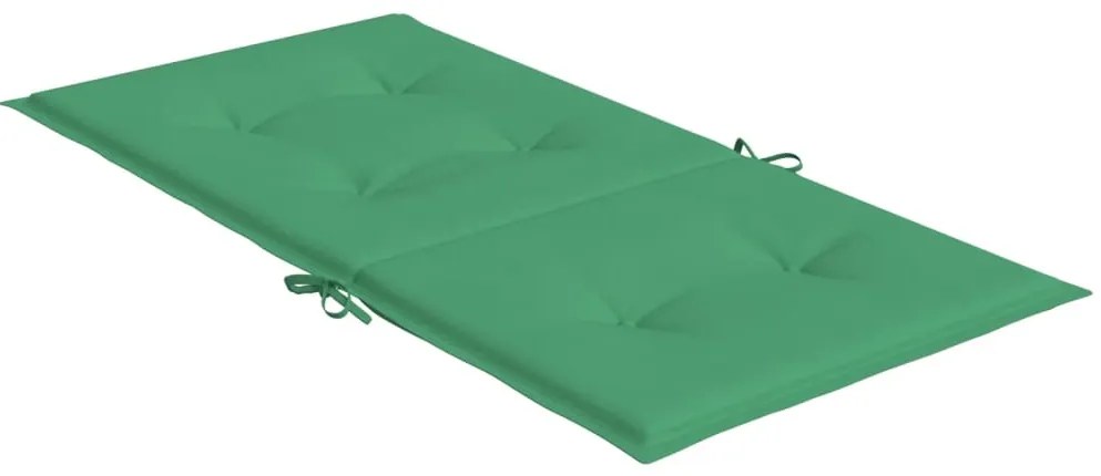 vidaXL Μαξιλάρια Καρέκλας Κήπου με Πλάτη 2 τεμ. Πράσινα 100x50x3 εκ.