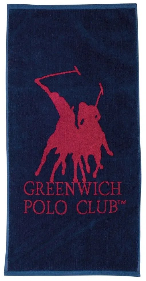 Πετσέτα Γυμναστηρίου 3033 Blue-Red Greenwich Polo Club Gym 45x90cm 100% Βαμβάκι