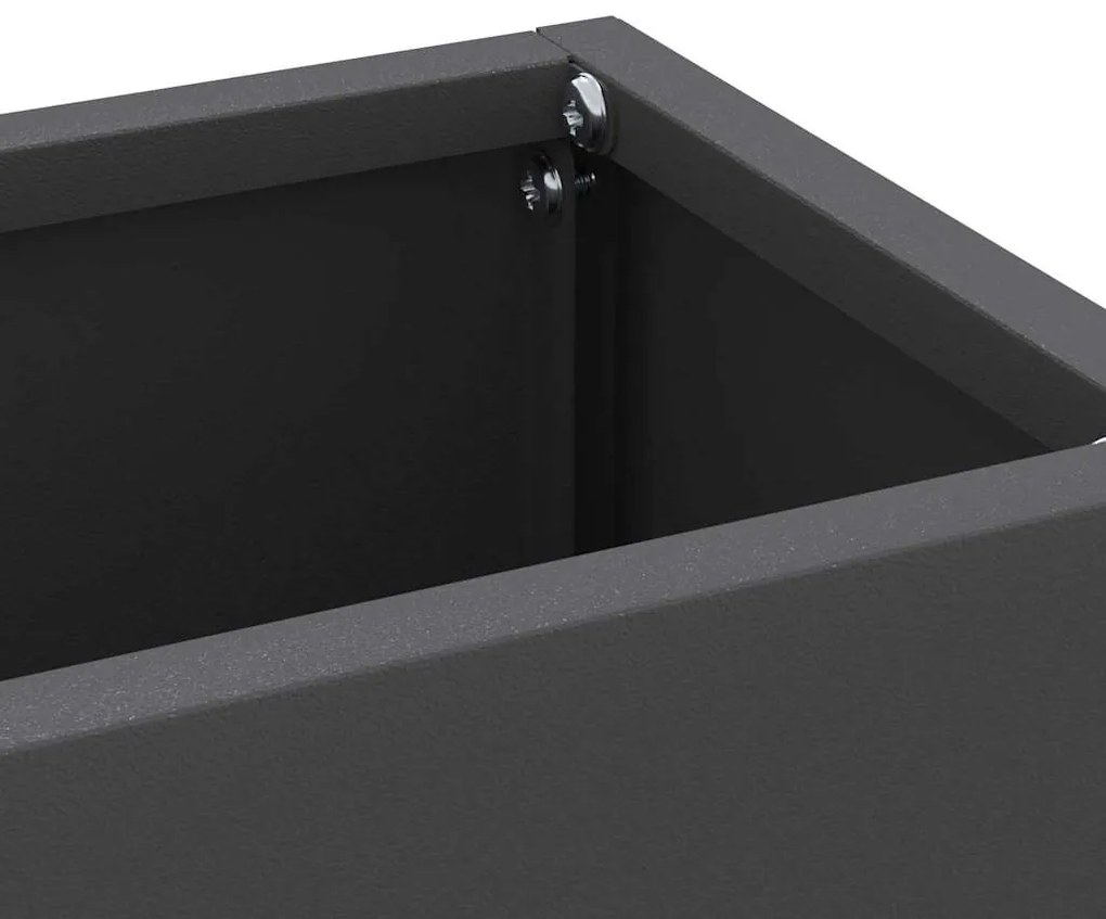 vidaXL Σχέδιο & βάση αποθήκευσης Μαύρο 28 x 12 x 41 εκ Ατσάλι