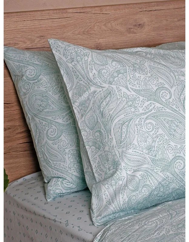Μαξιλαροθήκες Cotton Feelings 2040 Aqua 50x70