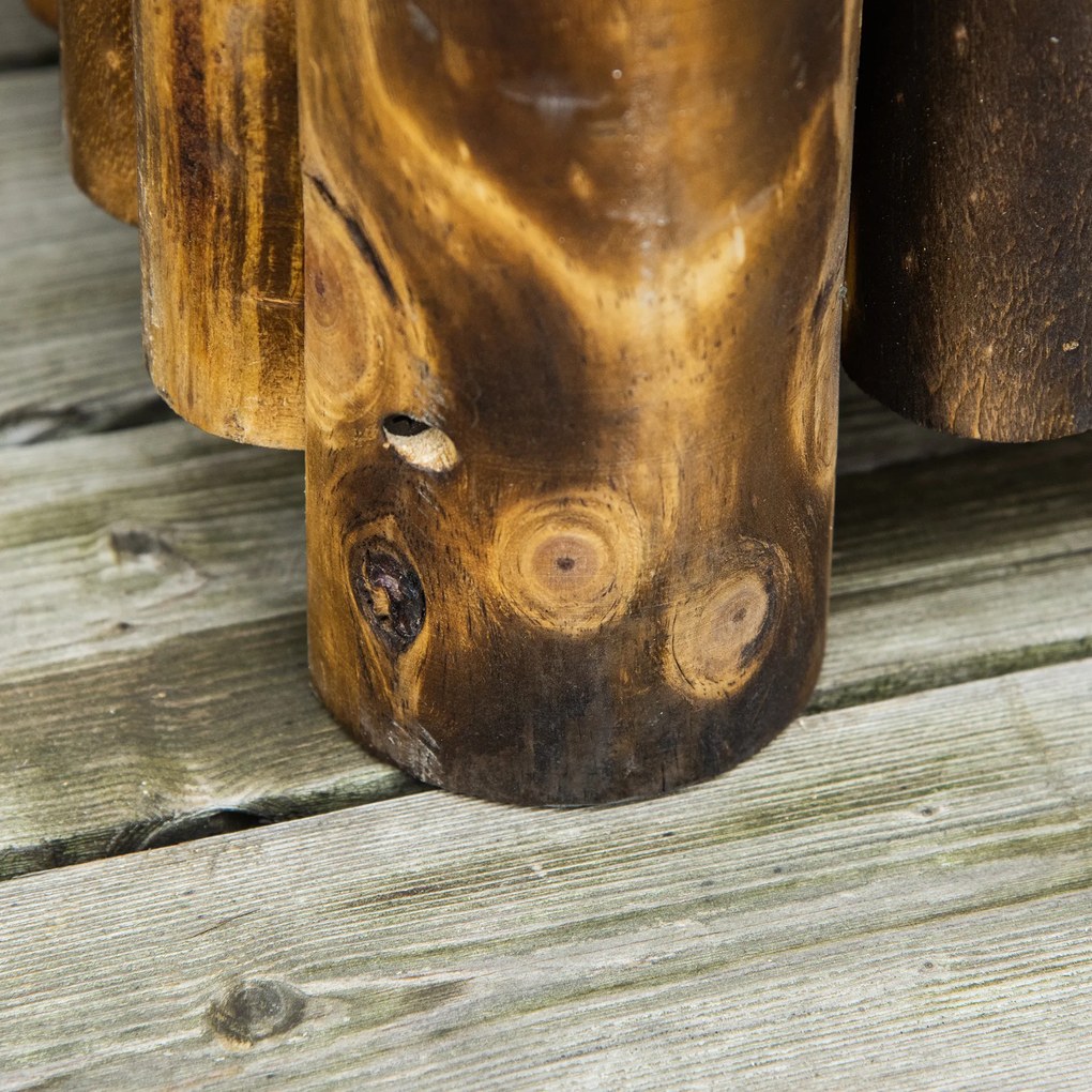 Outsunny Υπερυψωμένο παρτέρι Κουτί φύτευσης Παρτέρι βοτάνων Παρτέρι λαχανικών Παρτέρι λουλουδιών, Ξύλο ελάτης 78x35x30 cm